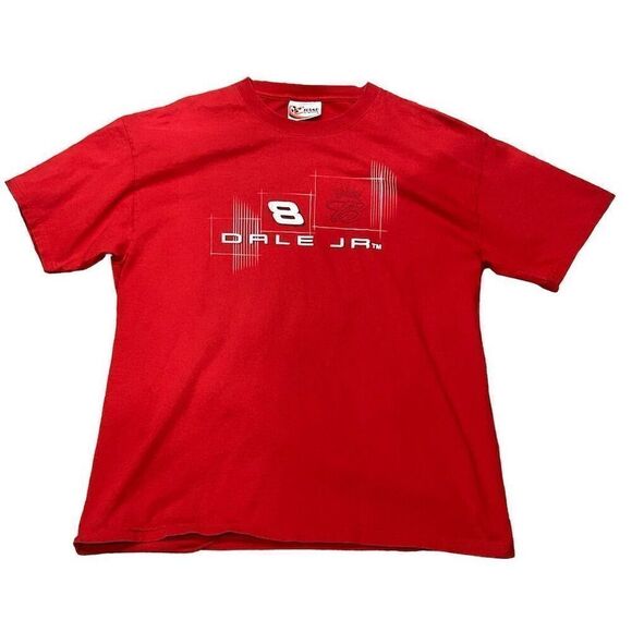 Vintage Dale Earnhardt Jr No. 8 Budweiser NASCAR Red T-Shirt M Chase Authentics - Picture 1 of 5